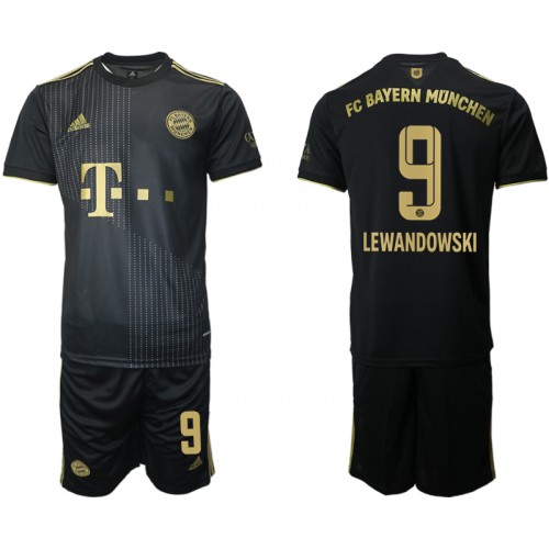 Camisolas de futebol FC Bayern München Robert Lewandowski 9 Criança Equipamento Alternativa 2021/22 Manga Curta